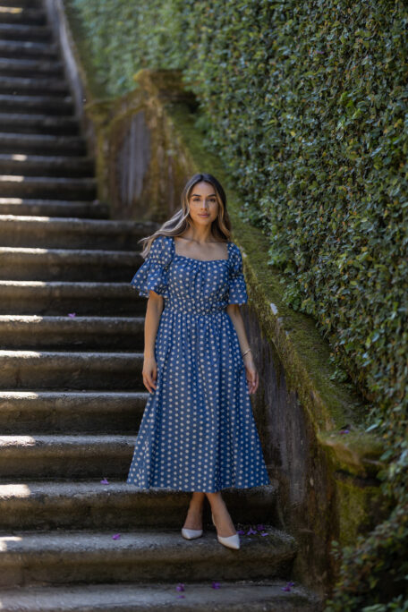 Alternative view of Vestido sem ombros tencel