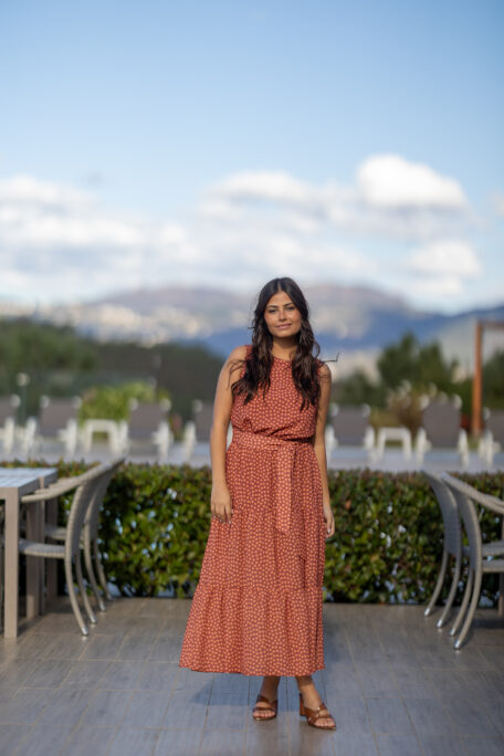 Alternative view of Vestido comprido estampado